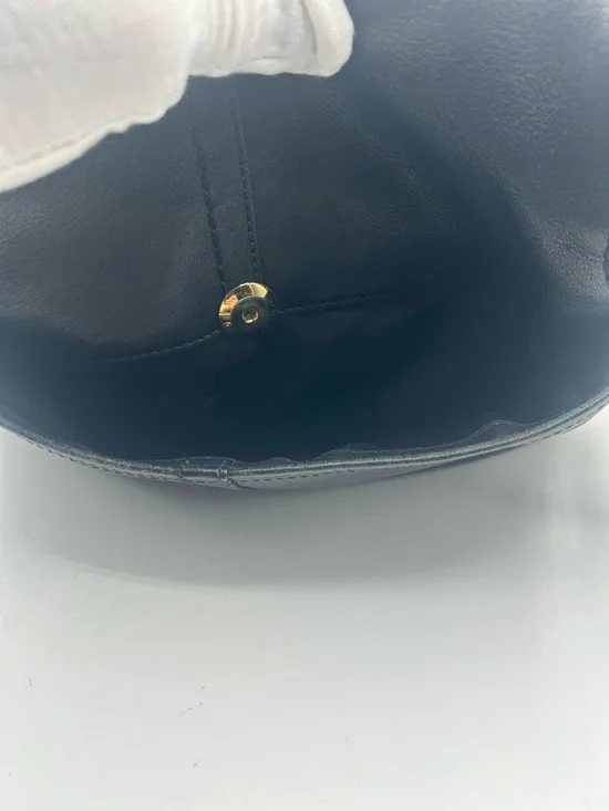 Coach Black Leather Shoulder Bag with Gold Hardware - Picture 7 of 16